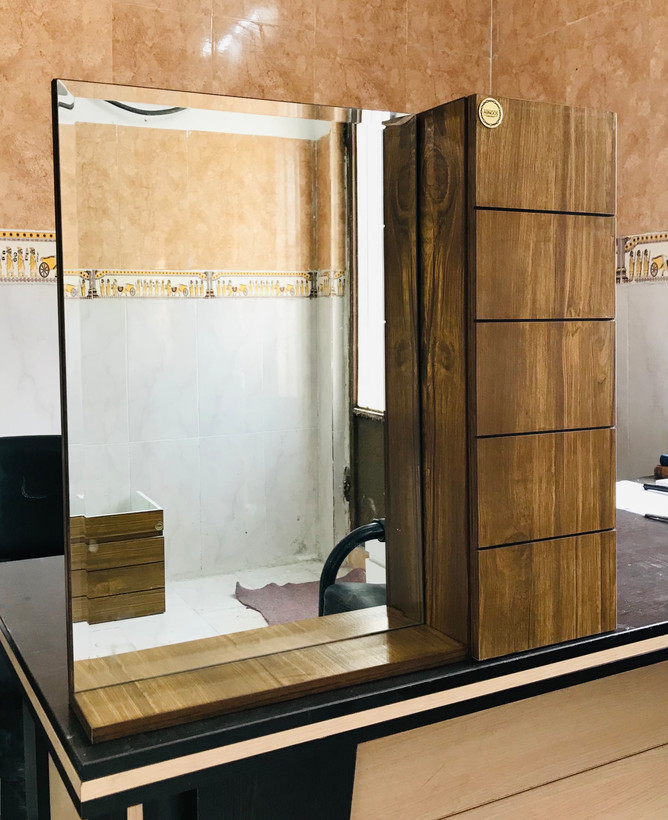 کابینت روشویی مدل ساترون 50 طرح چوب