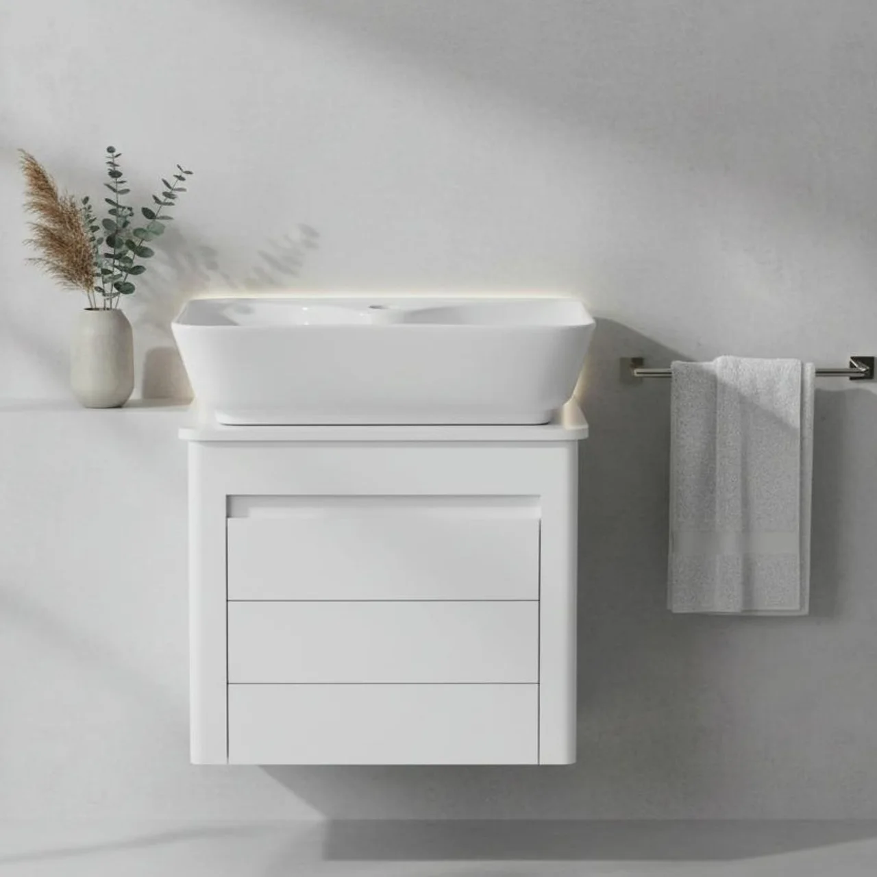 ست کابینت و روشویی ایگل سفید 50*35