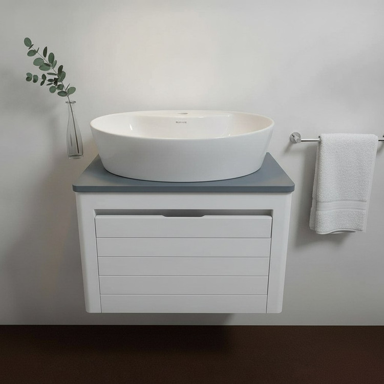 ست کابینت و روشویی ایگل سفید طوسی 40*60